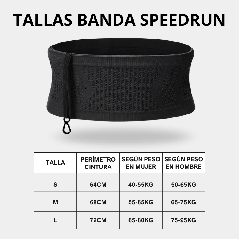 Banda SpeedRun en NEGRO - ¡Oferta 2x1!