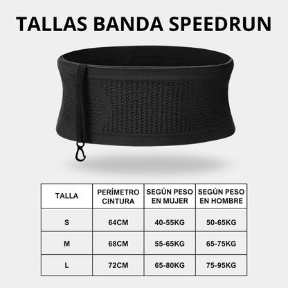 Banda SpeedRun en NEGRO - ¡Oferta 2x1!